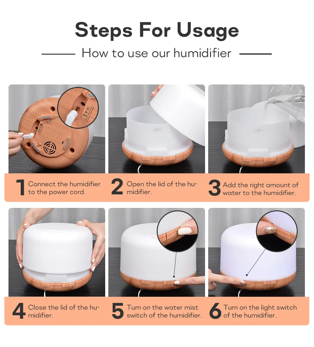 Baby Air Humidifier Essential Oil Diffuser